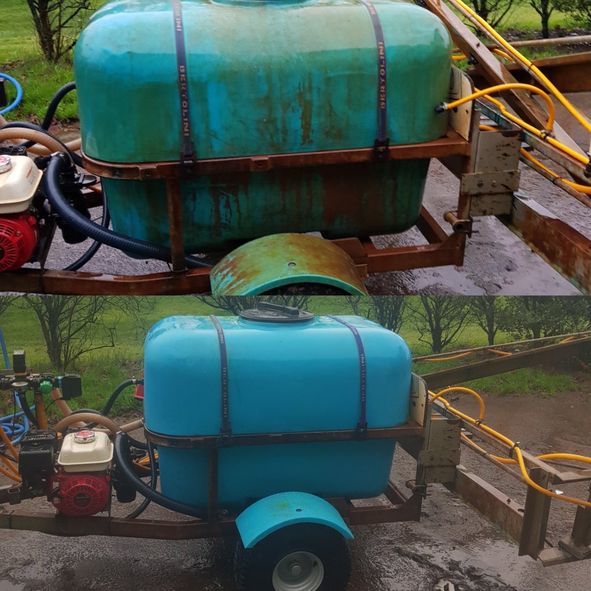 Cleaned up the spray tank today
