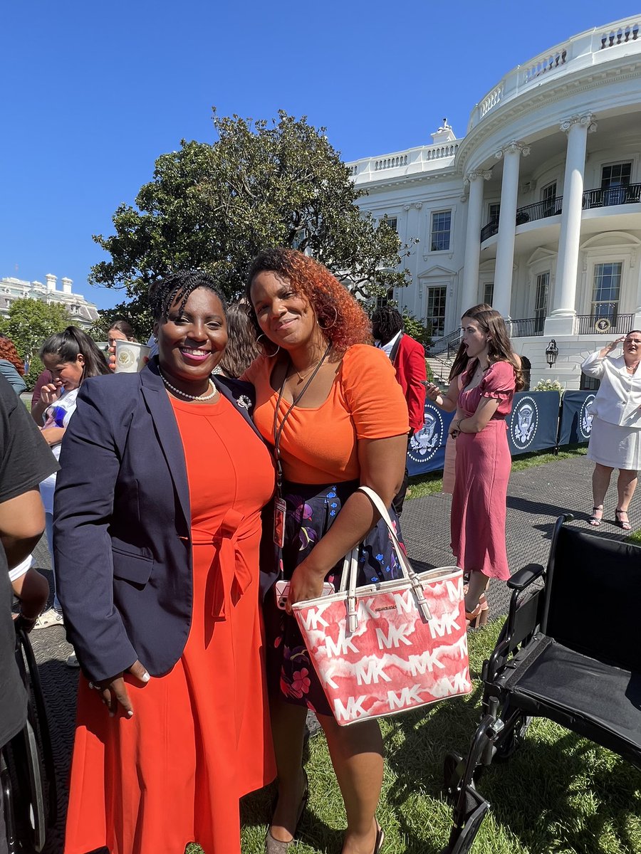 Such an exciting morning today w/ @JoeBiden + @KamalaHarris at the #SaferCommunitiesAct bill signing! We can #savelives + #EndGunViolence + address the root causes! Thank you to the advocates! #NoMoreLives #MuchMoreWorkToDo #GunControlNow #BanAssaultWeapons 🙌🏾👏🏾💪🏾🙏🏾