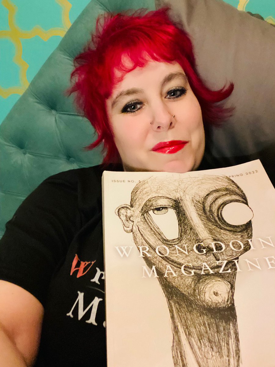 RobinAKinzer's tweet photo. Okay, these aren’t the greatest photos, especially for a former portrait photographer.  But!  Look at that gorgeous @wrongdoingmag shirt!  It makes me sooo happy.  (Link to all sorts of Wrongdoing goodies in comments.)  Noo, I’m not being paid to do this— I’m just *that* nerdy! https://t.co/zaMsPrHPoJ