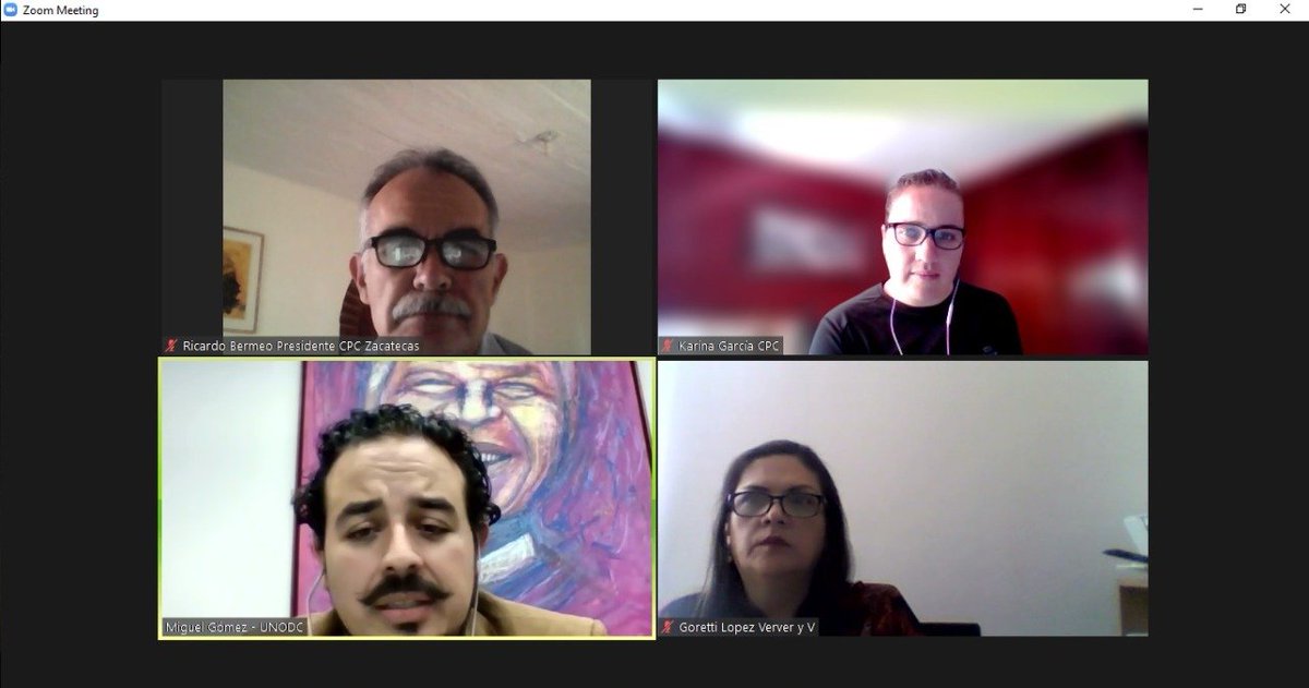 Reunió entre 𝐔𝐍𝐎𝐃𝐂 y el <a href="/CPC_Zacatecas/">Comité de Participación Ciudadana de Zacatecas</a> para dar soporte a la efectiva implementación del 𝐌𝐞𝐜𝐚𝐧𝐢𝐬𝐦𝐨 𝐍𝐚𝐜𝐢𝐨𝐧𝐚𝐥 𝐞𝐧𝐭𝐫𝐞 𝐏𝐚𝐫𝐞𝐬 𝐝𝐞 𝐥𝐚 𝐂𝐨𝐧𝐯𝐞𝐧𝐜𝐢ó𝐧 𝐝𝐞 𝐥𝐚𝐬 𝐍𝐚𝐜𝐢𝐨𝐧𝐞𝐬 𝐔𝐧𝐢𝐝𝐚𝐬 𝐜𝐨𝐧𝐭𝐫𝐚 𝐥𝐚 𝐂𝐨𝐫𝐫𝐮𝐩𝐜𝐢ó𝐧 𝐞𝐧 𝐌é𝐱𝐢𝐜𝐨.