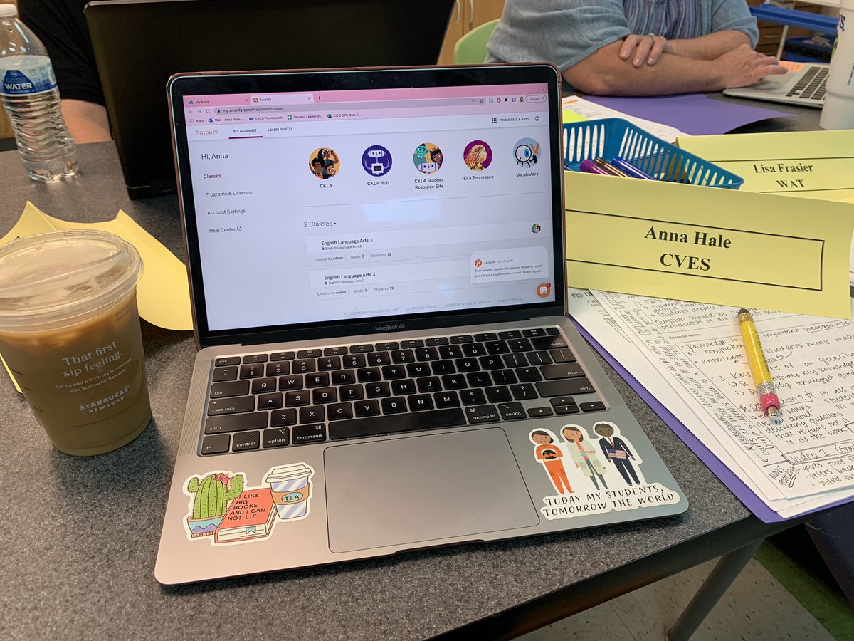 primarydreamer's tweet photo. If I have to work during summer break… Let it be for a literacy leader training! Getting super excited for the school year! #wearercstn #wearecves https://t.co/dC04TxDzss