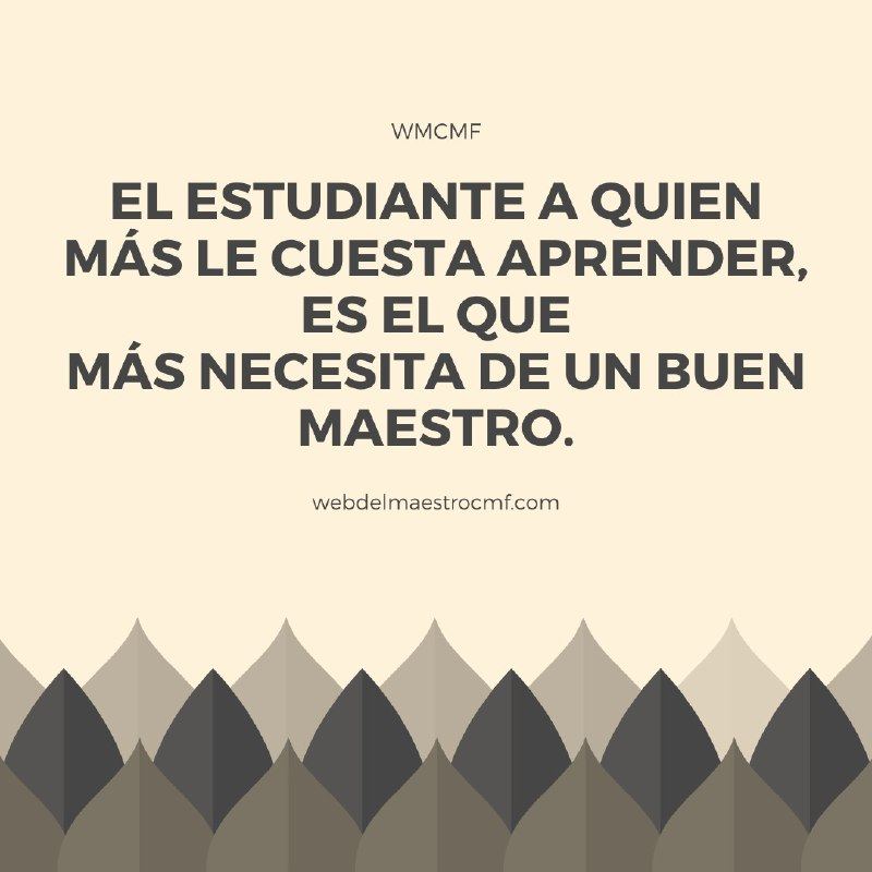 TicEducativas's tweet photo. Buenos días maestros, la reflexión del día es: https://t.co/xu5QB2OZfi