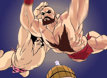 温泉バトル
ジャンプ↓大パンチ→しゃがみ小パンチ→レバー2回転パンチ シュイィ-ン!! 