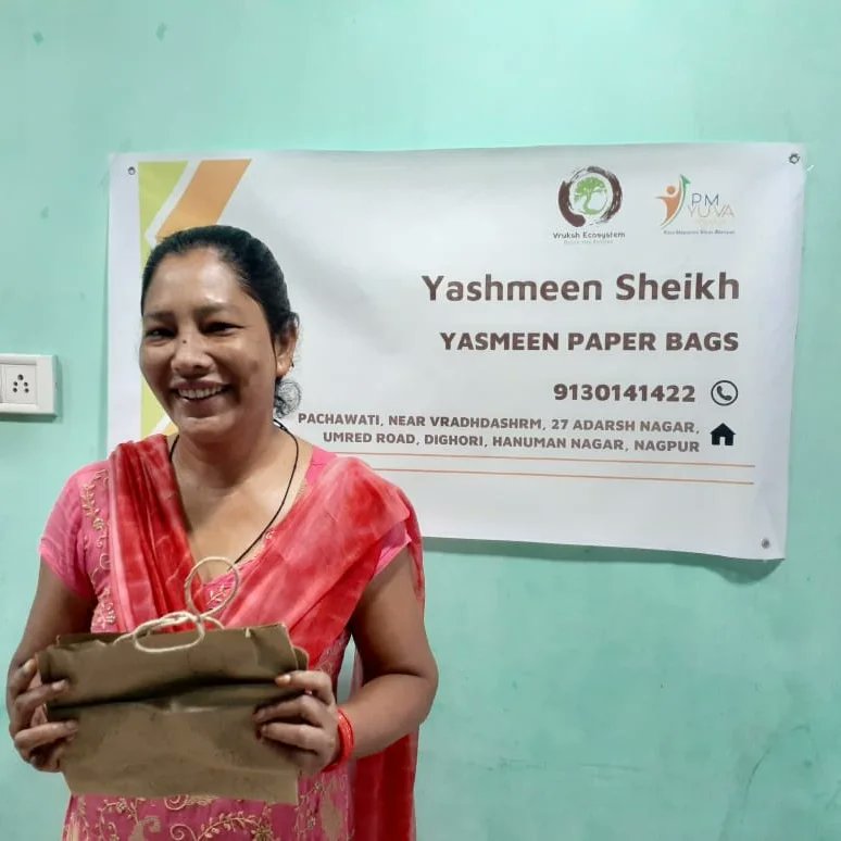vruksheco's tweet photo. Our team visited a bunch of micro entrepreneurs we trained in the last year for a follow up.
It was heartening to see they're going strong and have more dreams than ever!
#microentrepreneur #india #pmyuva #vruksh #nagpur #startup #women https://t.co/VFYvx4YBbO