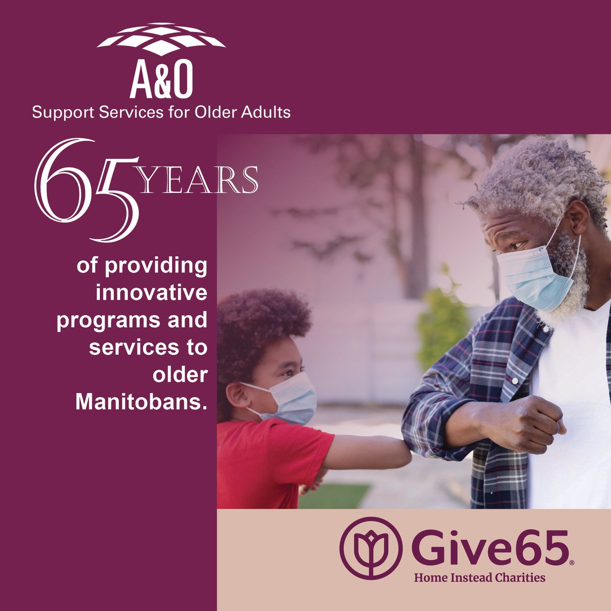 We’re raising funds to address food security and social isolation among older adults in this year’s Give65 Event. We’re asking for your support to keep our programs and services running for our clients. Visit bit.ly/3Iybt4A to support.