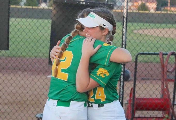 Tpay42's tweet photo. From Jr. Cougars to high school…thank you for being my throwing partner for the last 11 years and being the best friend anyone could ask for. I also couldn’t thank your parents enough for being a second family and most supportive people. This is what Kennedy softball is about.🫶 https://t.co/DTtUeTZsIV