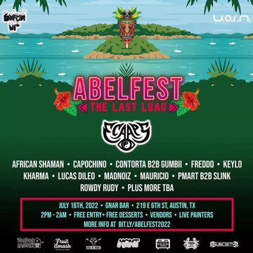 🚨Artist Spotlight🚨
 ROWDY RUDY
Producer/DJ who’s been cookin up some tasty bangers 
His love for various genres and passion to push boundaries fills his sets with variety that will keep you movin
Catch him this Saturday at Abel Fest <a href="/bakedupco/">Baked Up 🍰</a> 

🎧SC soundcloud.com/rowdy_rudy