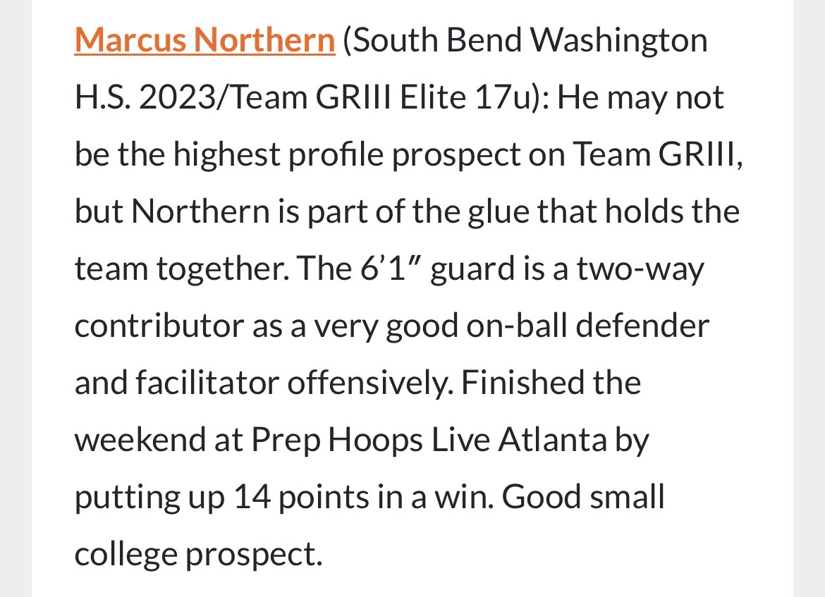 @marcusnorthern_ had a great weekend in Atlanta. Finished well around the rim. Fantastic defensively while knocking down outside shots!