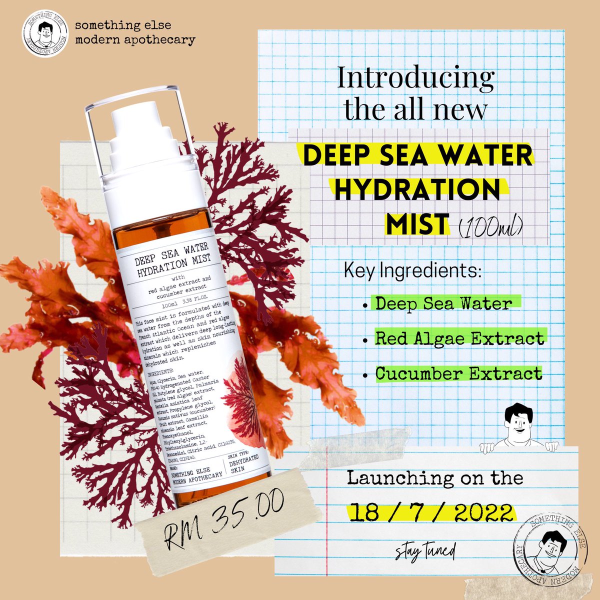 somethingelseHQ's tweet photo. You may have seen some sneak peeks of it from others, so here is the official reveal of our new baby, the Deep Sea Water Hydration Mist

We are truly proud of this and can't wait for you to get your hands on it. Head over to our website for the full ingredient list. https://t.co/IcGNzetYHg