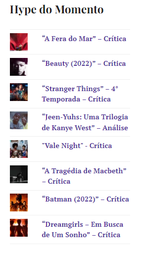 hypenegrobr's tweet photo. Estes são os textos mais lidos no HN nas últimas 24 horas, vem ler também. ---> https://t.co/uOMJhzrpDX
#TheSeaBeast, #BeautyMovie, #StrangerThings #JeenYuhs, #ValeNight, #TheTragedyOfMacbeth, #TheBatman e #Dreamgirls
#Netflix, #HBOMax, #StarPlus, #AppleTVPlus e #Globoplay https://t.co/uJeuCbzZkK