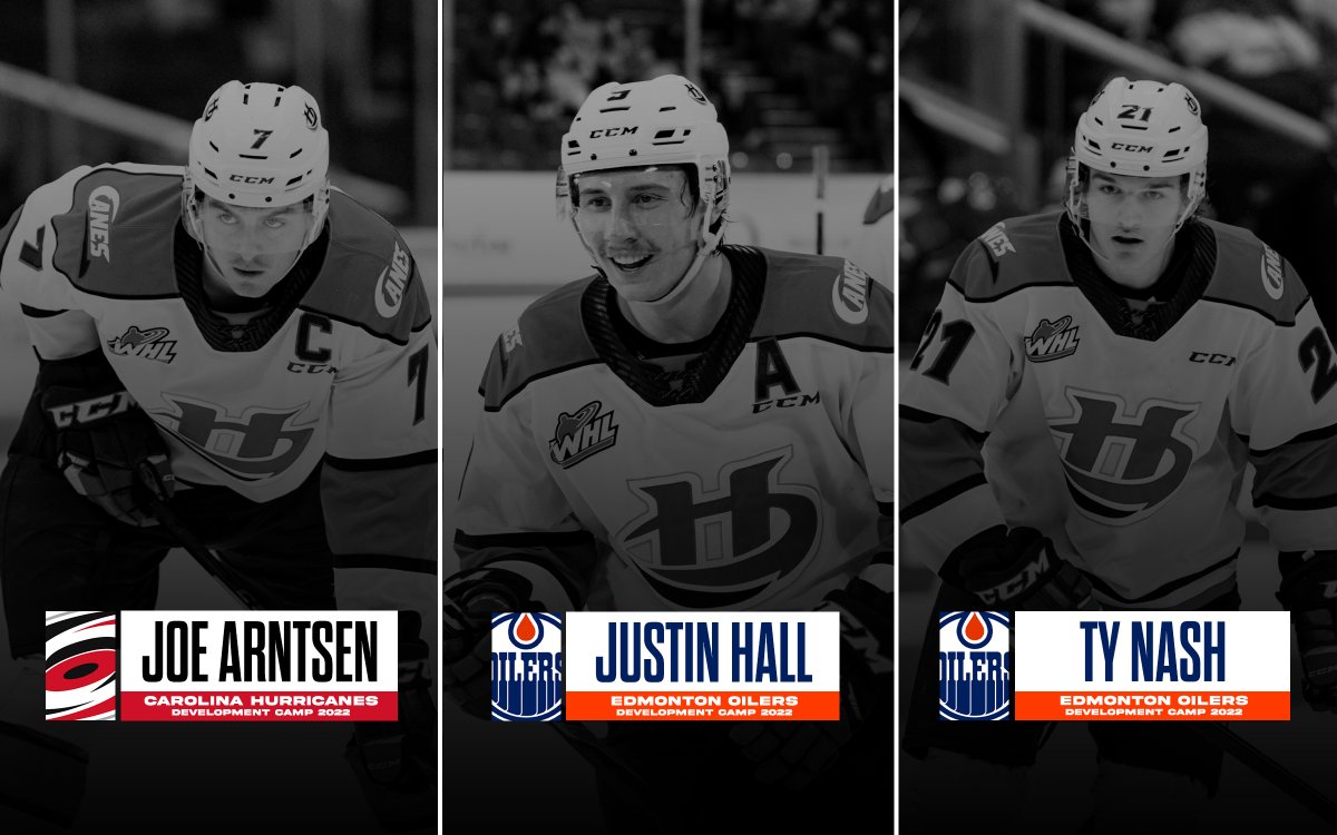 Three Hurricanes off to NHL Development Camps this week.

Details 👉 bit.ly/3uB9cQD

#YQL #WHLCanes