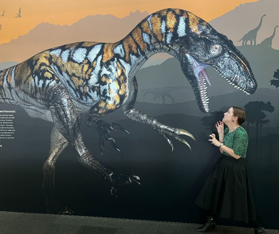 qldmuseum's tweet image. Lost Creatures is temporarily closed until mid-2023 while we refurbish the exhibition. Next time you visit, don’t miss a dino-mite photo opp with Queensland’s own Australovenator and share your pics with #qldmuseum. 
Supported by @bhp #ProjectDIGQM
