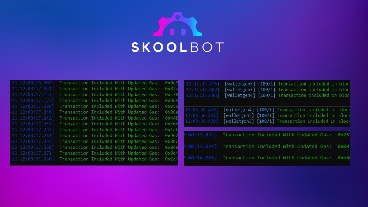 Love to see it!

What a great way to start the week for SkoolBot members 💰

Very profitable mints on <a href="/wiiides/">wiiides</a> with cheap gas 👀 

Follow us for a chance to try SkoolBot!