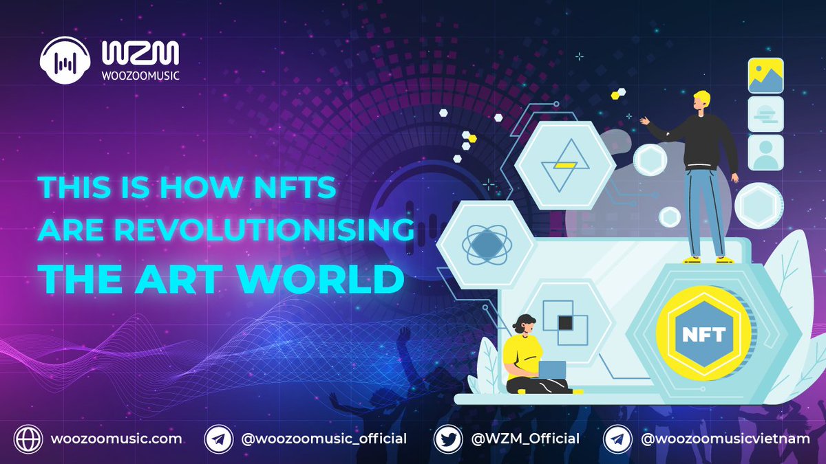📣 HOW NFTS ARE REVOLUTIONISING THE ART WORLD
#NFT has created a new potential development direction for the art market by cutting a lot of costs.
➡️Opening process
➡️Logistics costs
➡️Commission
➡️Copyright fee
#WZM #metaverse