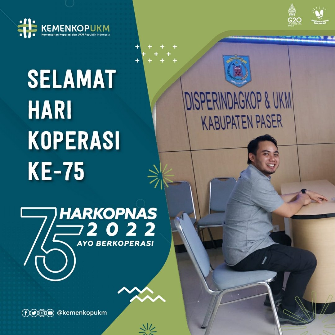Aguserwansyah's tweet photo. Selamat hari koperasi ke 75. semakin maju!!!! 
,
,
,
#kemenkopri
#penyuluhkoperasi 
#deepcop
#ppklkaltim
#ppklpaser
#koperasimaju https://t.co/Bvb5yFgCyA