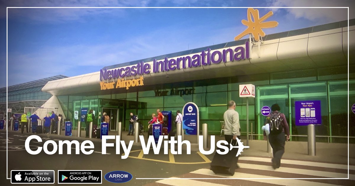 ArrowcarsUK's tweet photo. Take the hassle out of flying!
Arrow Cars are proud to serve Newcastle Airport and other airports around the UK.
Book your airport transfers at https://t.co/CgtBt2BmQn.
#GoArrow https://t.co/1ioldp2Peo