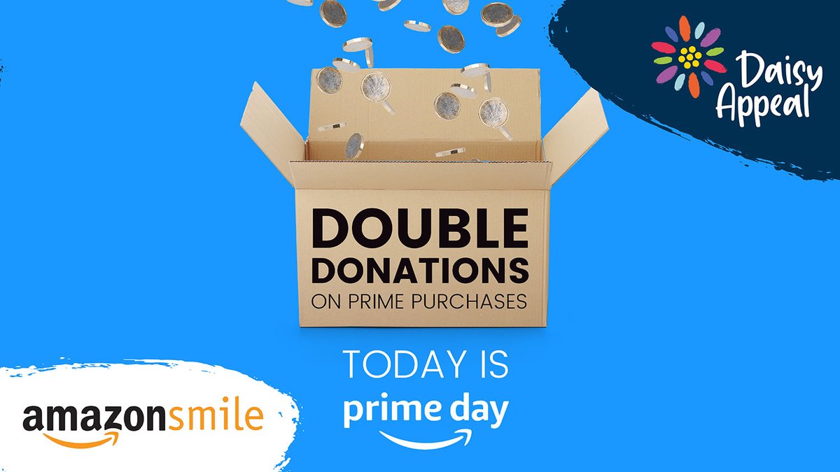 It's the Amazon Prime event today and tomorrow, this means that we will receive double the donations over the next two days - at no extra cost to you! Find out more here: smile.amazon.co.uk/ch/1095652-0

#AmazonSmile #PrimeDayEvent #Donations #Charity #DaisyAppeal