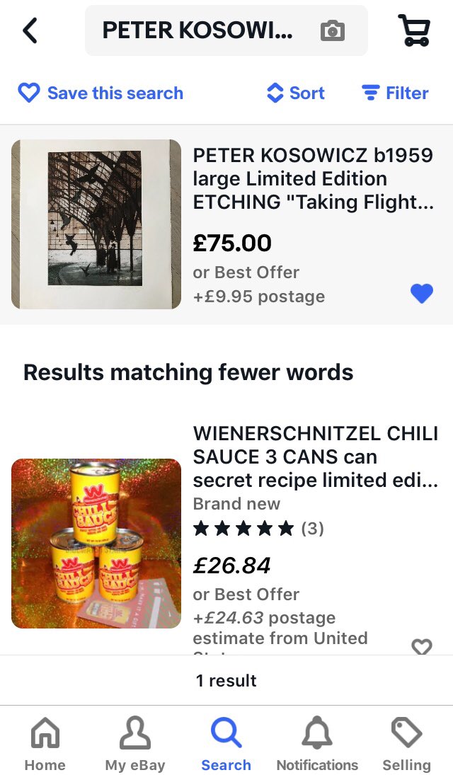 offthewallhx1's tweet photo. Ebay algorithms at their best?! https://t.co/5RrVO7Mgzp