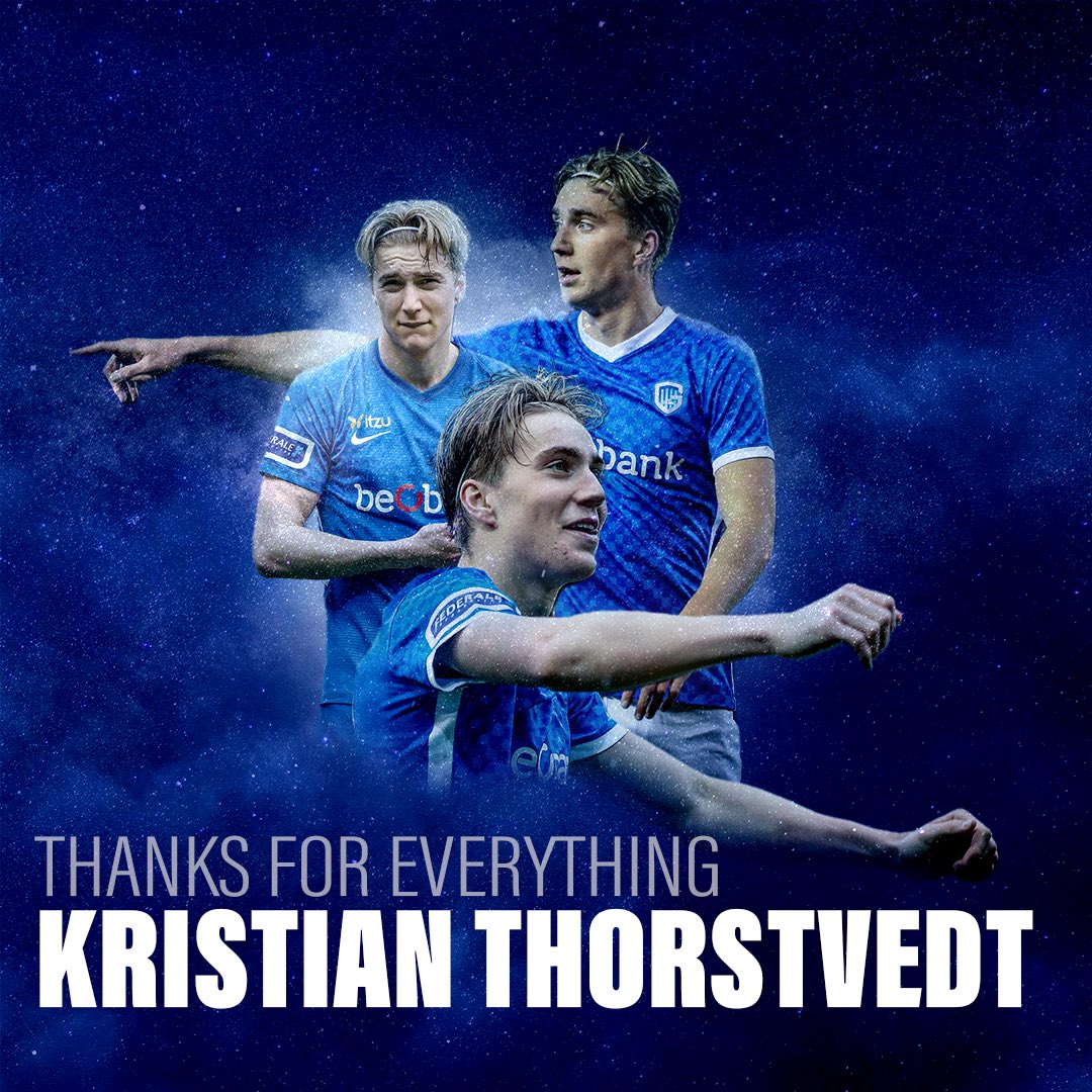 TeamGVHL's tweet photo. 𝗧𝗵𝗮𝗻𝗸 𝘆𝗼𝘂 𝗞𝗿𝗶𝘀𝘁𝗶𝗮𝗻! 💙

Our Norwegian friend is leaving our club after 2.5 years. An agreement was reached with the Italian Sassuolo Calcio. Forever a genkie, forever in our history. We love you! 💙

➡️  https://t.co/dCH9ZCOwxO

#krcgenk #genkiesvoorhetleven https://t.co/qk8sipCiio