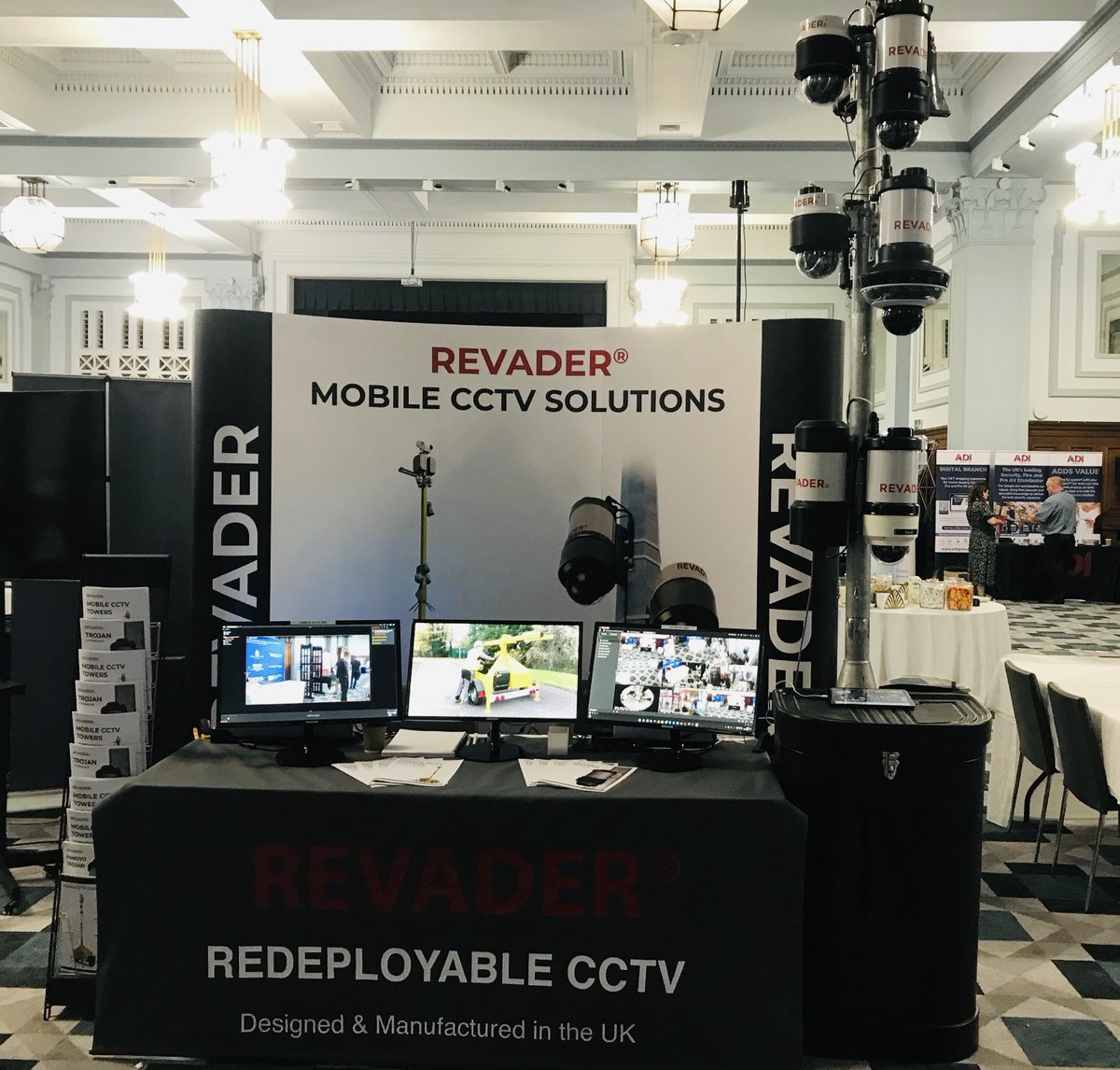 RevaderSecurity's tweet image. Great to be exhibiting again at ST22, this time in Manchester - demonstrating our wide range of mobile CCTV solutions for industry, police &amp;amp; government. @SECURITYTWENTY