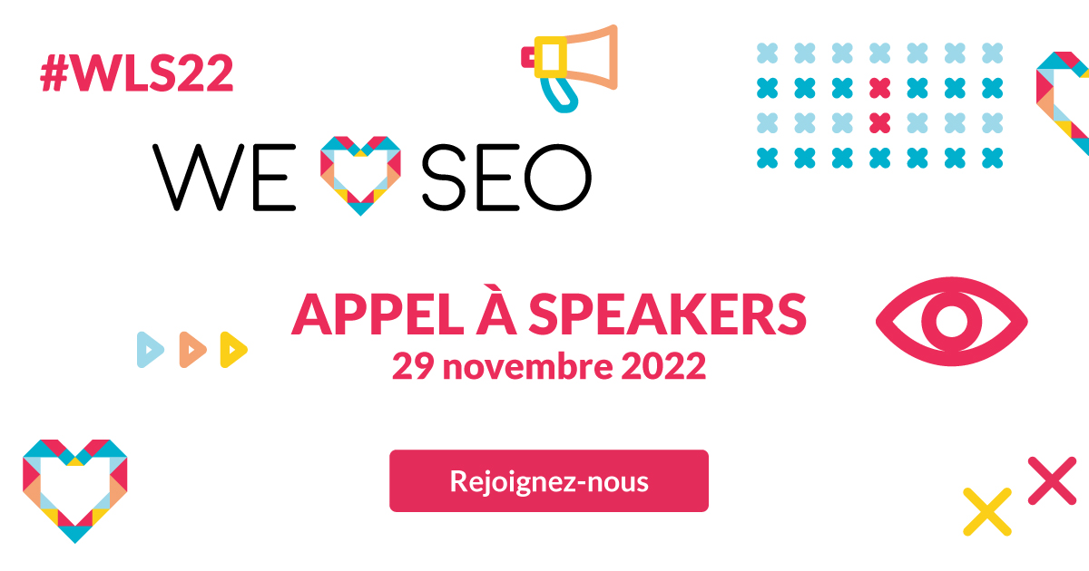 WeLoveSEO22's tweet photo. 💕We Love SEO est de retour pour une nouvelle édition ! @Oncrawl & @Semji_fr, ont décidé de s’associer cette année pour créer le RDV des amoureux du #SearchMarketing le 29/11/22🗓
Vous souhaitez présenter un pitch pour être speaker ? Suivez le lien💡🔗https://t.co/2wOuHIuTvM https://t.co/rKxa36dZPD