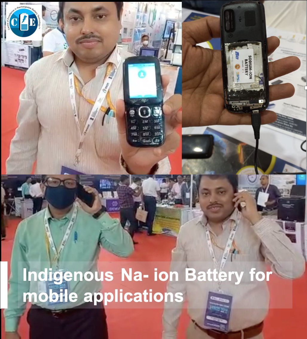 Sankha (@sd_das99) on Twitter photo CoE RBT (Pre-Cell) at <a href="/cmetindia/">C-MET</a>, Pune successfully demonstrated it's first Na-ion Battery for mobile applications based on indigenous cathode material.
<a href="/DrSandipChatte1/">Dr. Sandip Chatterjee</a> <a href="/SPELIndia/">Rajendrakumar Sharma</a> @HarshYa60390495 CoE RBT (Pre-Cell) at <a href="/cmetindia/">C-MET</a>, Pune successfully demonstrated it's first Na-ion Battery for mobile applications based on indigenous cathode material.
<a href="/DrSandipChatte1/">Dr. Sandip Chatterjee</a> <a href="/SPELIndia/">Rajendrakumar Sharma</a> @HarshYa60390495