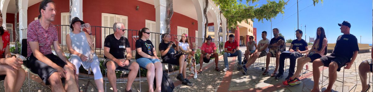 Discussing remote development culture and diversity under the wines