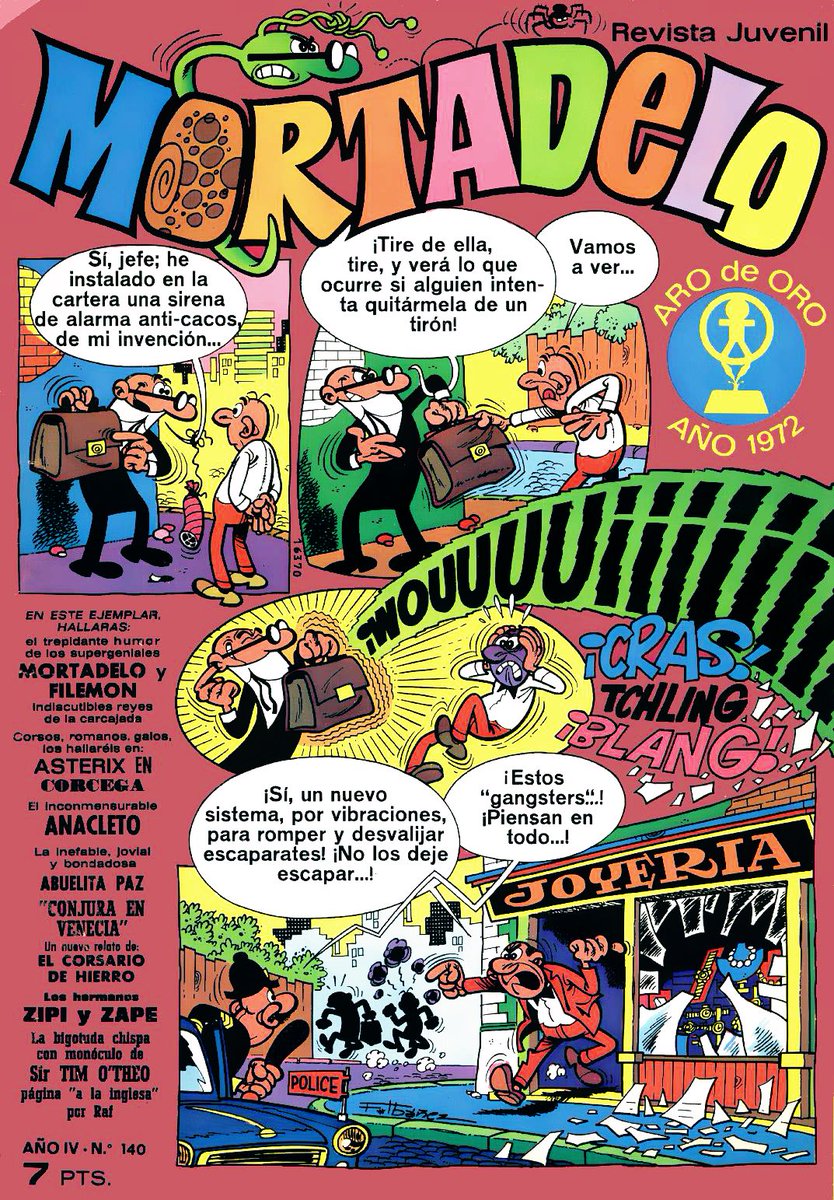 #Mortadelo. Año 4, número 140 (1973)

#comic #comics #tebeo #ibañez #mortadeloyfilemon #vintagecomics #bruguera