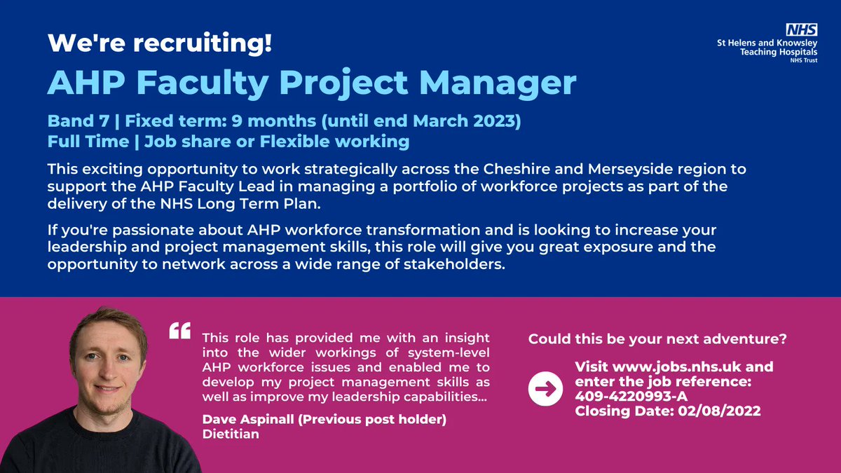 NHS MWL Recruitment tweet media