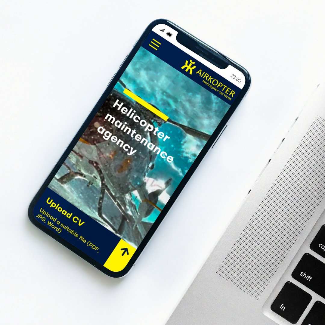 ✨ NEW PROJECT ✨ 

Diseño de la página web de Airkopter. En ella, puedes encontrar los proyectos de manera visual y cómoda para ver todos sus servicios.

¿Quieres ver el resultado final? ¡Ya puedes! ⬇️
▶ synergyweb.es/proyectos/airk…
.
.
#diseñoweb #programacion #web #airkopter