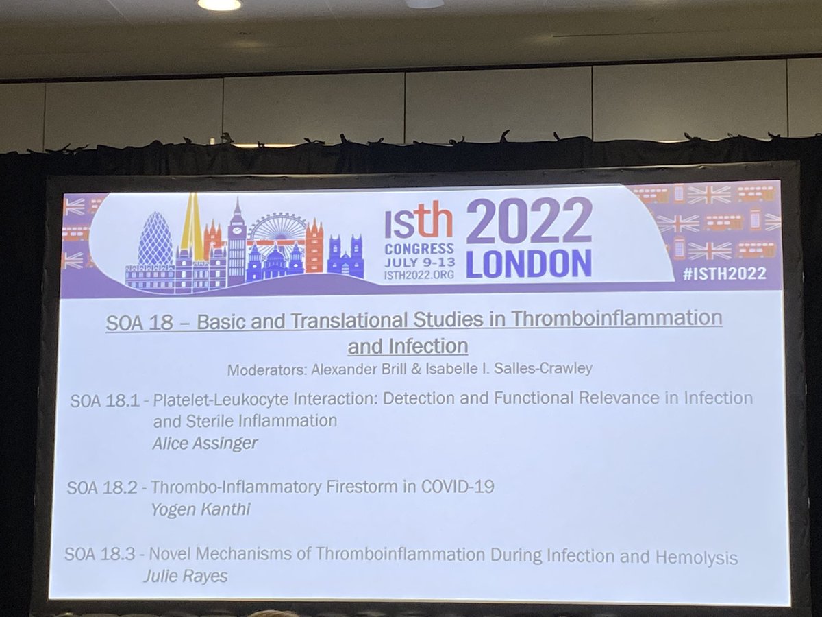 Dr. Julia S. Gauer (@gauer_s) on Twitter photo Lovely talks by Alice Assinger <a href="/PlateletVienna/">Vienna Platelet Laboratories</a> and <a href="/JulieRayes/">Julie Rayes</a> in this morning’s state of the art thromboinflammation and infection session #ISTH2022 Lovely talks by Alice Assinger <a href="/PlateletVienna/">Vienna Platelet Laboratories</a> and <a href="/JulieRayes/">Julie Rayes</a> in this morning’s state of the art thromboinflammation and infection session #ISTH2022