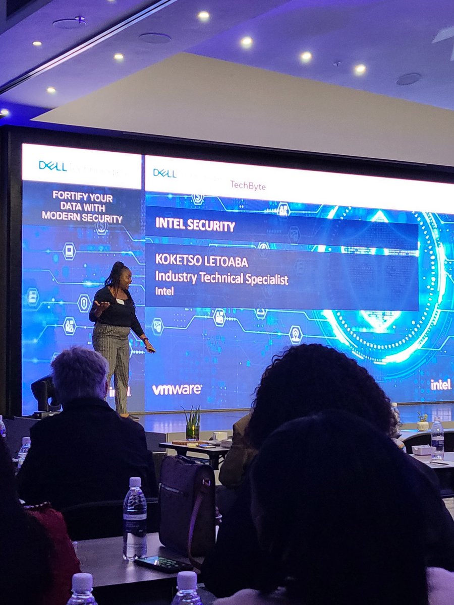 TheLifesWay's tweet photo. Great to meet the first lady for today's event - Koketso from @Intel_Africa Applying Zero Trust Security @DellTechZA #DellTechByte #DellTechZA event #TheLifesWay #Johannesburg #SouthAfrica https://t.co/en1smzuGRZ