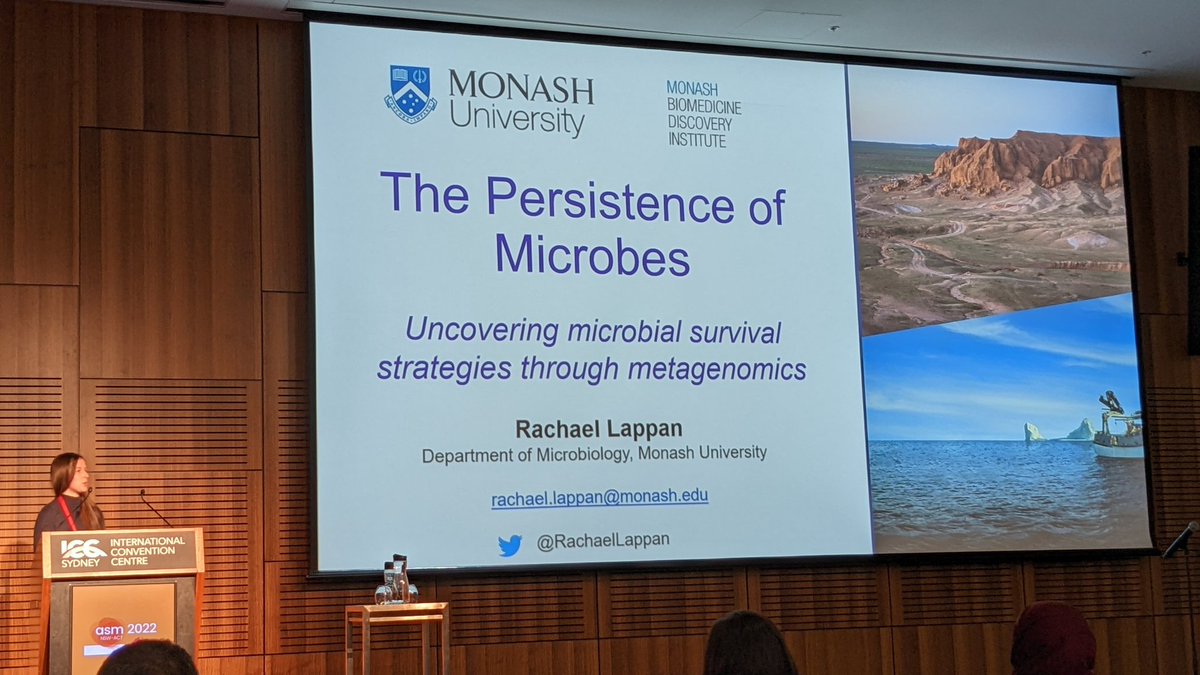 linsalrob's tweet image. How do Microbes persist? @RachaelLappan with @greeninglab will tell us. Can&apos;t wait! #2022ASM @AUSSOCMIC