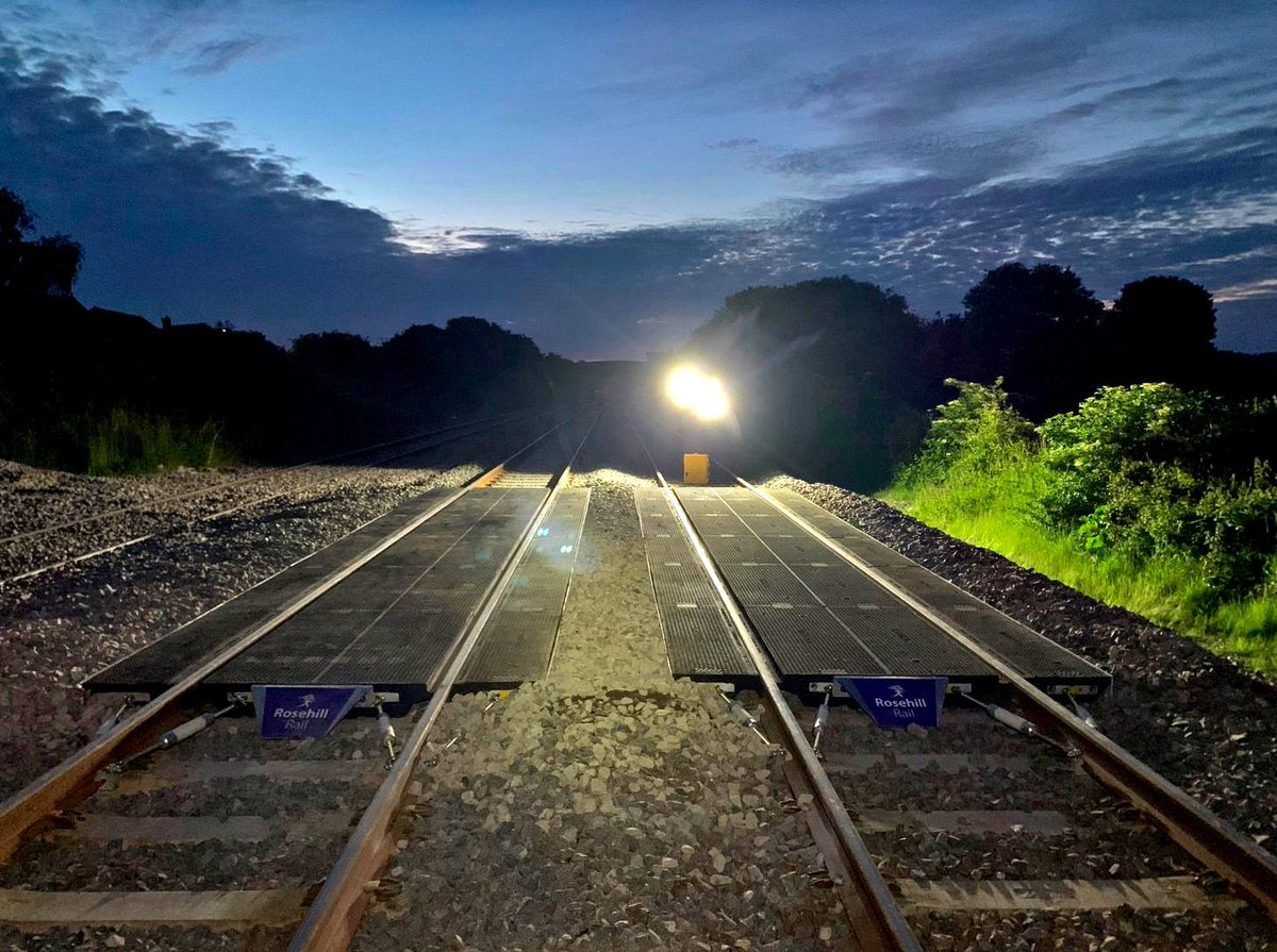 RosehillRail's tweet photo. It’s great to see one of our solid rubber Interlocking Crossings being installed as a 10.8m semi-permanent road rail access point (RRAP) at Ricksey Lane, #Somerton. 

 Visit our website for more information: https://t.co/mnjgoas80W https://t.co/EcSlNMuvHV