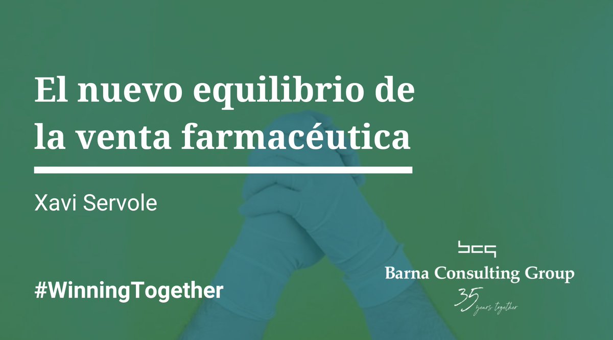 BarnaConsulting's tweet photo. 💊Debemos convencer a médicos y farmacéuticos de que les ofrecemos las mejores opciones para sus pacientes. ¿Cómo podemos hacerlo en la era pos-COVID?

✏️ @xaviservole nos cuenta las claves de las nuevas estrategias comerciales en el sector.

https://t.co/OKuGbROlep https://t.co/Ad6l9oUfJl