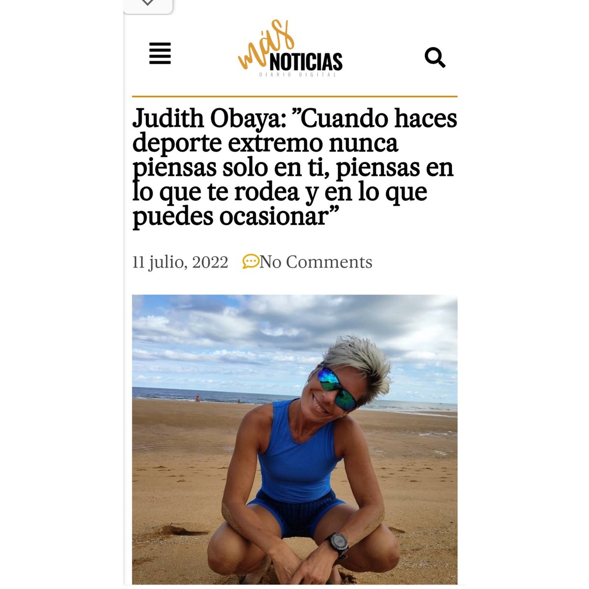 JudithObaya's tweet photo. Refrescando lo que es mi día a día desde hace unos años. 
Nueva entrevista en @DigitalMasNoticias 
"Me encanta no tener tiempo para aburrirme y ser feliz cada día haciendo lo que más me gusta"
https://t.co/0wymVhDhvh https://t.co/ahnJNnph1n