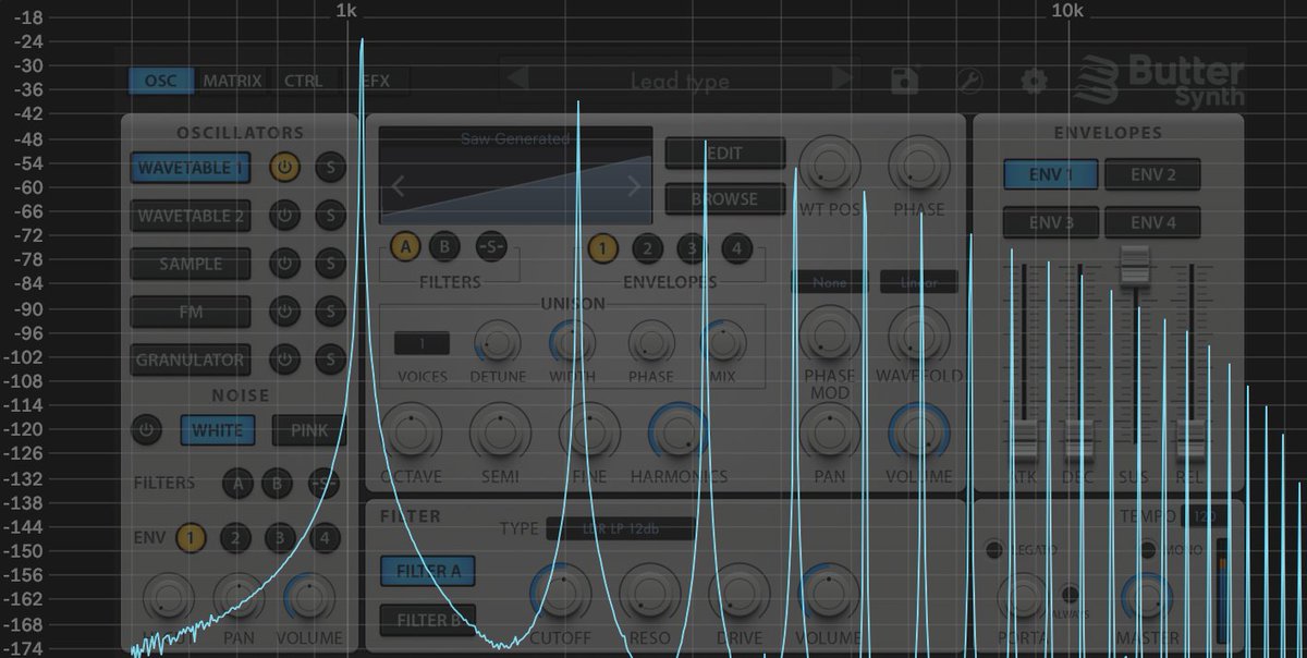 KirnuArp's tweet image. Soon to be released #Buttersynth wavetable oscillators are very very crisp and clean  #AUv3 #iosmusicproduction #iosmusicmaking #GarageBand  #Cubasis3 #Musicmaking #musicapp