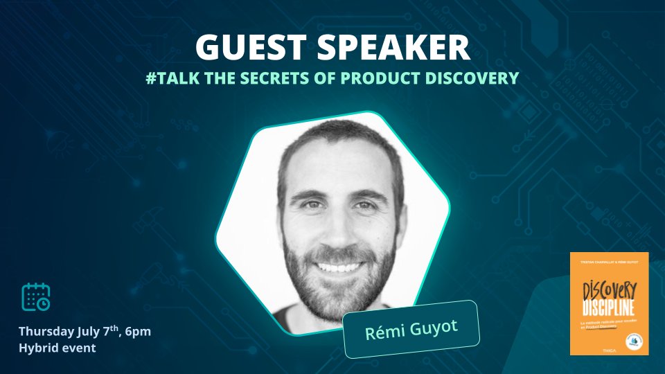 ManoMano_Tech's tweet photo. Last week, our #Product team had the chance to welcome @remi_guyot in our office in Paris. As co-writer of the #DiscoveryDiscipline book, he came to share some powerful insights about Product #Discovery 🔍

It was great to spend some time w/ you Rémi! 

#learning #sharing #talk https://t.co/jDSRW9ngZq