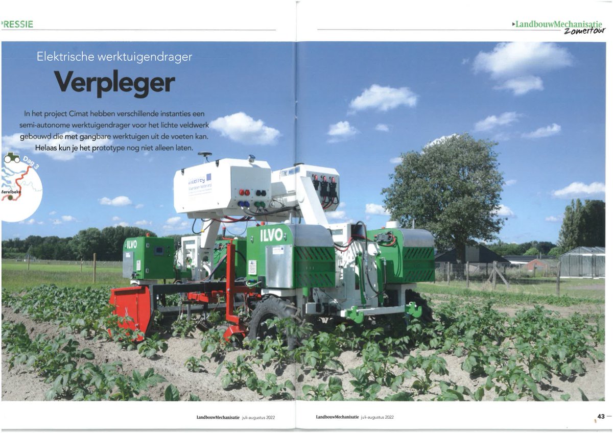 LLAgrifoodTech's tweet photo. #CIMAT robot voorgesteld in @RedactieLM 

@ILVOvlaanderen https://t.co/x1YJX3LrQd