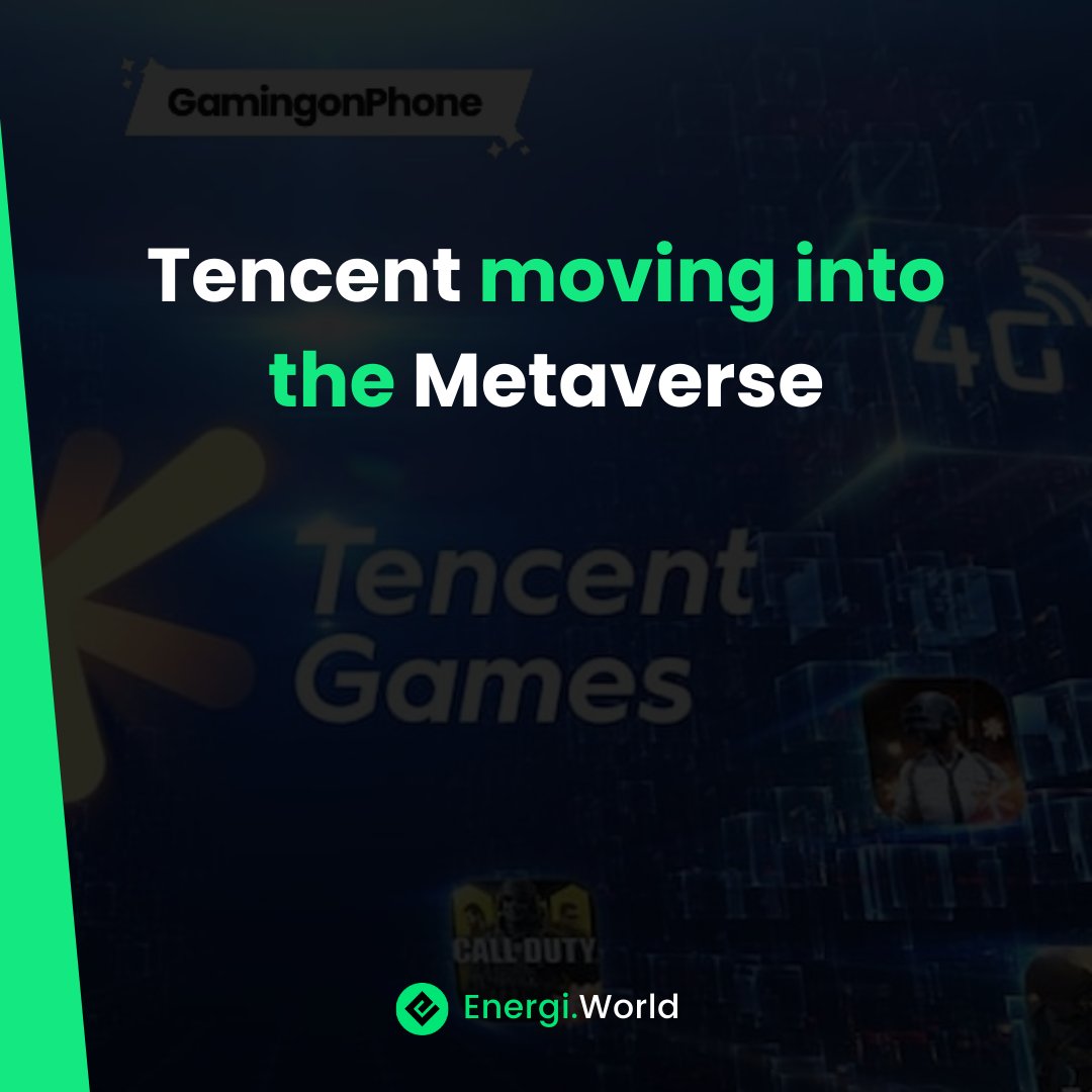 energi's tweet photo. Chinese tech giant @TencentGames, forms a dedicated team to advance #metaverse development.

What are your thoughts about this? https://t.co/azBVt2lB8r