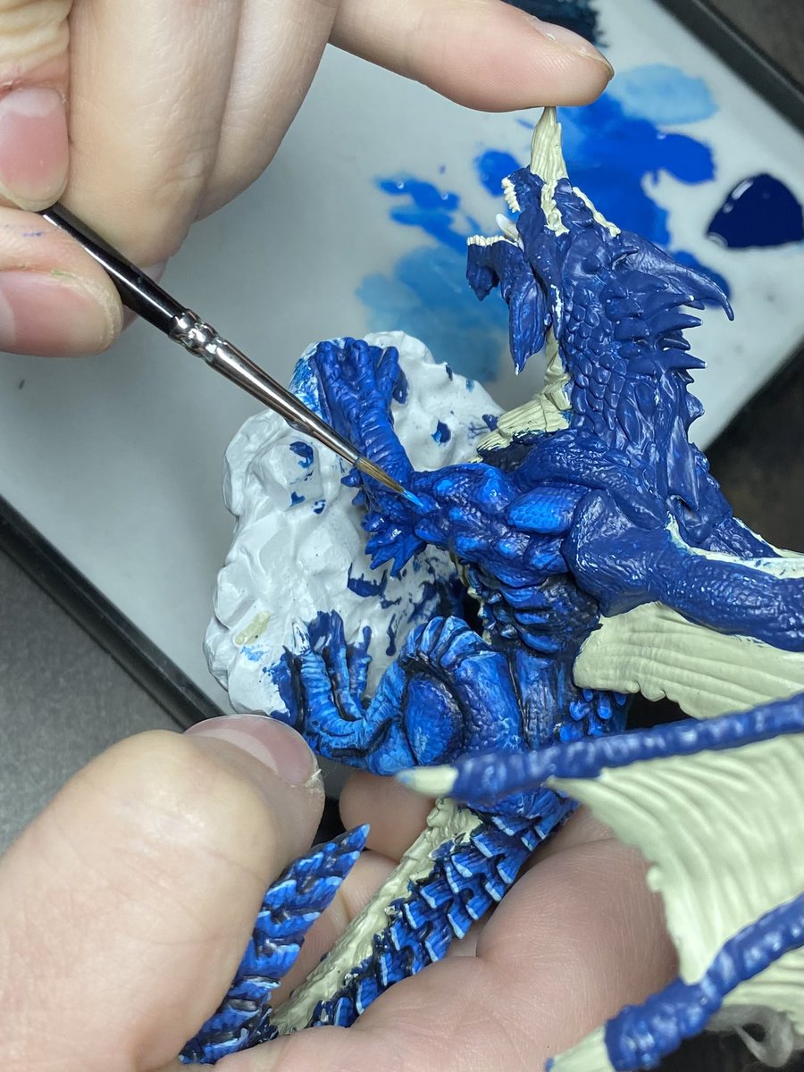 foxfirefigures's tweet photo. BTS (behind-the-scenes) of a new miniature figure I am currently working on. https://t.co/gSjVS15psg