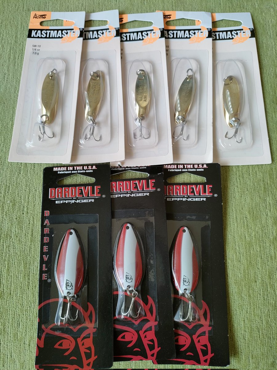 mini0032's tweet photo. ダーデブルを欲しくなって、アメリカから取り寄せてみたよ。
送料入れて割り戻すと、一個1,500円ぐらいだな。
#eppinger
#dardevle https://t.co/fkLDu6hyf9