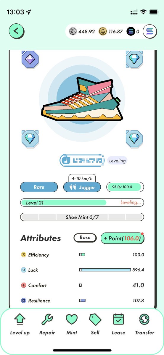 とりまLソケ全部Lv.4セット

これでLv.6以上のMBコンスタントに出てくれるようになったら残りのステはCに全振りでええかな

eGSTも何だか仕込み入ってるっぽいし

7/15以降が少し楽しみになってきた

#STEPN