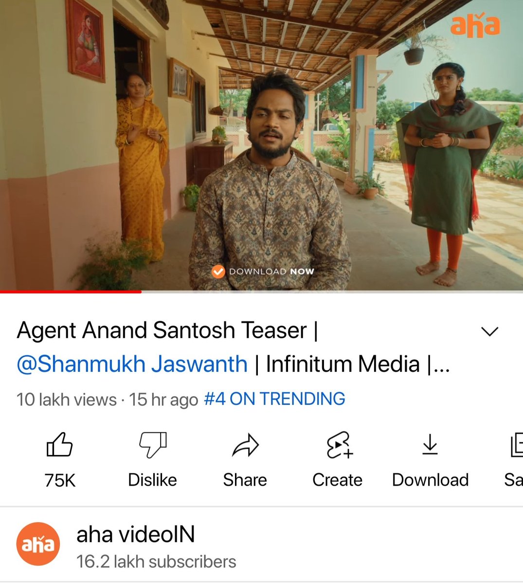 ahavideoIN's tweet photo. Agent taken over internet. Teaser trending at #4 with 1.2 million digital views.
ICYMI dose of comedy thriller: https://t.co/PLHsYpHX4L
@shannu__7 @sprite_india #infinitummedia #Arunpawar #Subbu #ajayarasada #Shanmukh https://t.co/6QQxETBkCq