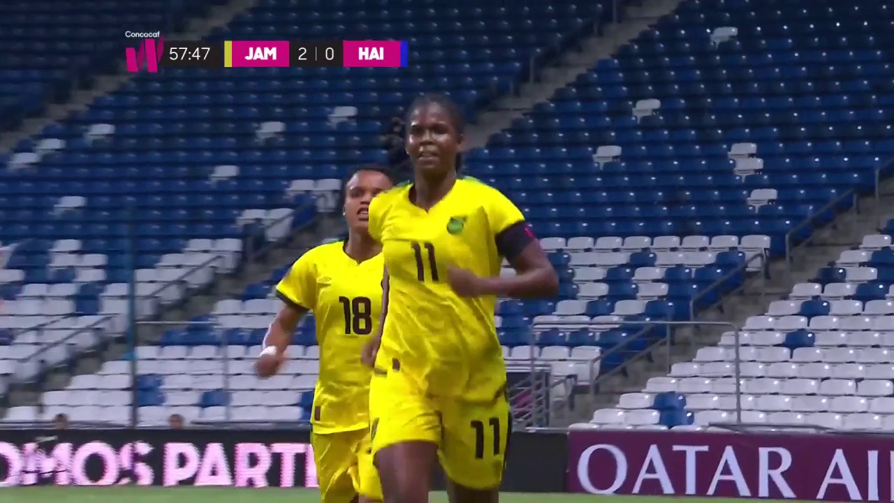 The great Khadija Shaw increased the lead for @jff_football 🇯🇲 to 2-0. 

#CWC”
