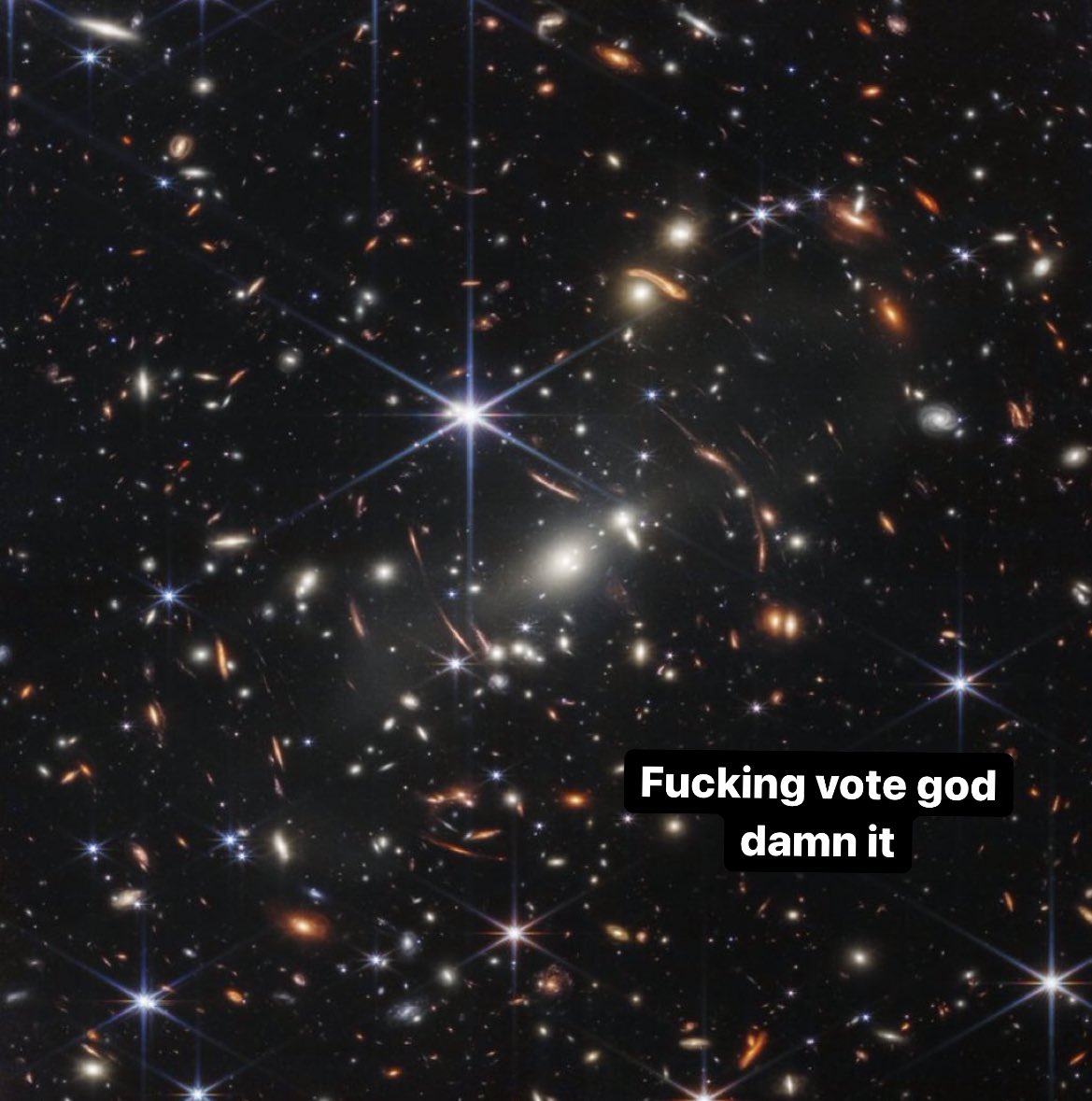 Check out this photo from the JWST! 
It’s amazing what the universe can tell us.