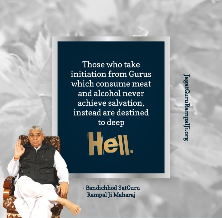 SandeepMachal17's tweet photo. #GodMorningTuesday 
Those who take initiation from gurus which consume meat and alcohol never achieve salvation instead are destined to deep hell.
#WorldPopulationDay https://t.co/bIYcHPk2PW