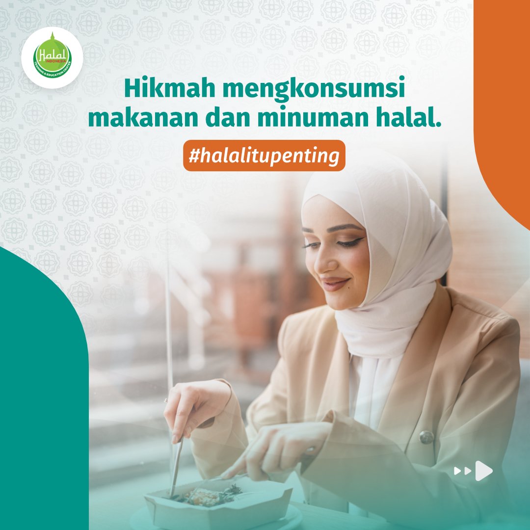 infoihatec's tweet photo. Memakan makanan yang halal tentu saja sangat diwajibkan oleh agama kita. 
Pasalnya makanan makanan halal dapat menyehatkan tubuh kita dan dapat menuntun kita ke surga. 

#insanhalal #ihatec #infoihatec #tipshalal #halalitupenting https://t.co/QAwtWf9kNZ