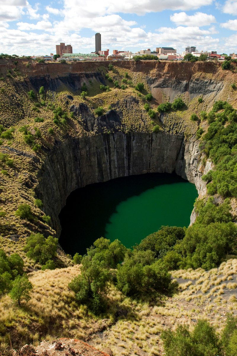 VisitSA_India's tweet photo. Its waters may be aquamarine-tinted, but the Big Hole in Kimberley, Northern Cape, used to be a diamond mine. Take the plunge and explore it, you won't be disappointed!
#MeetSouthAfrica #SouthAfricaTravel #DiscoverSouthAfrica #VisitSASoon #Adventure #Explorer #mining #nature https://t.co/MU2M93JKhp