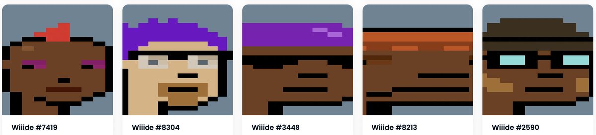 punk9059's tweet photo. This Wiiides project is goofy.  Looks like it took a screenshot of a punk and then used the transform tool on photoshop wrong (all on-chain). 

Top 15 set today with 10% royalties. https://t.co/UHZsPEObIv